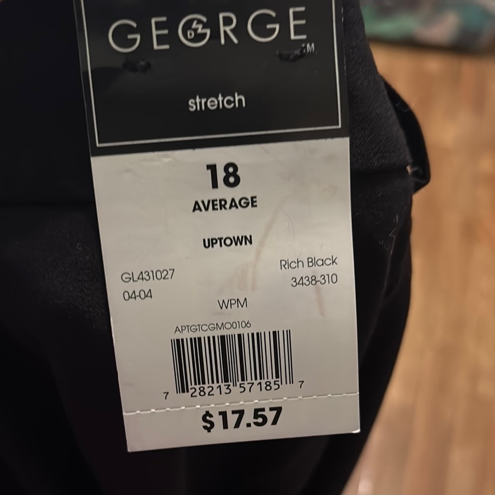 George Stretch Black Pants (A5) - Picture 3 of 3